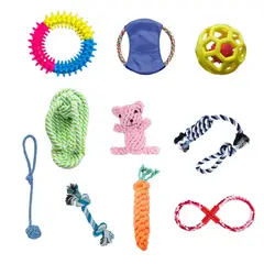 ATURE - 10 Juguetes Cuerda Para Dentición Del Cachorro Para Perros