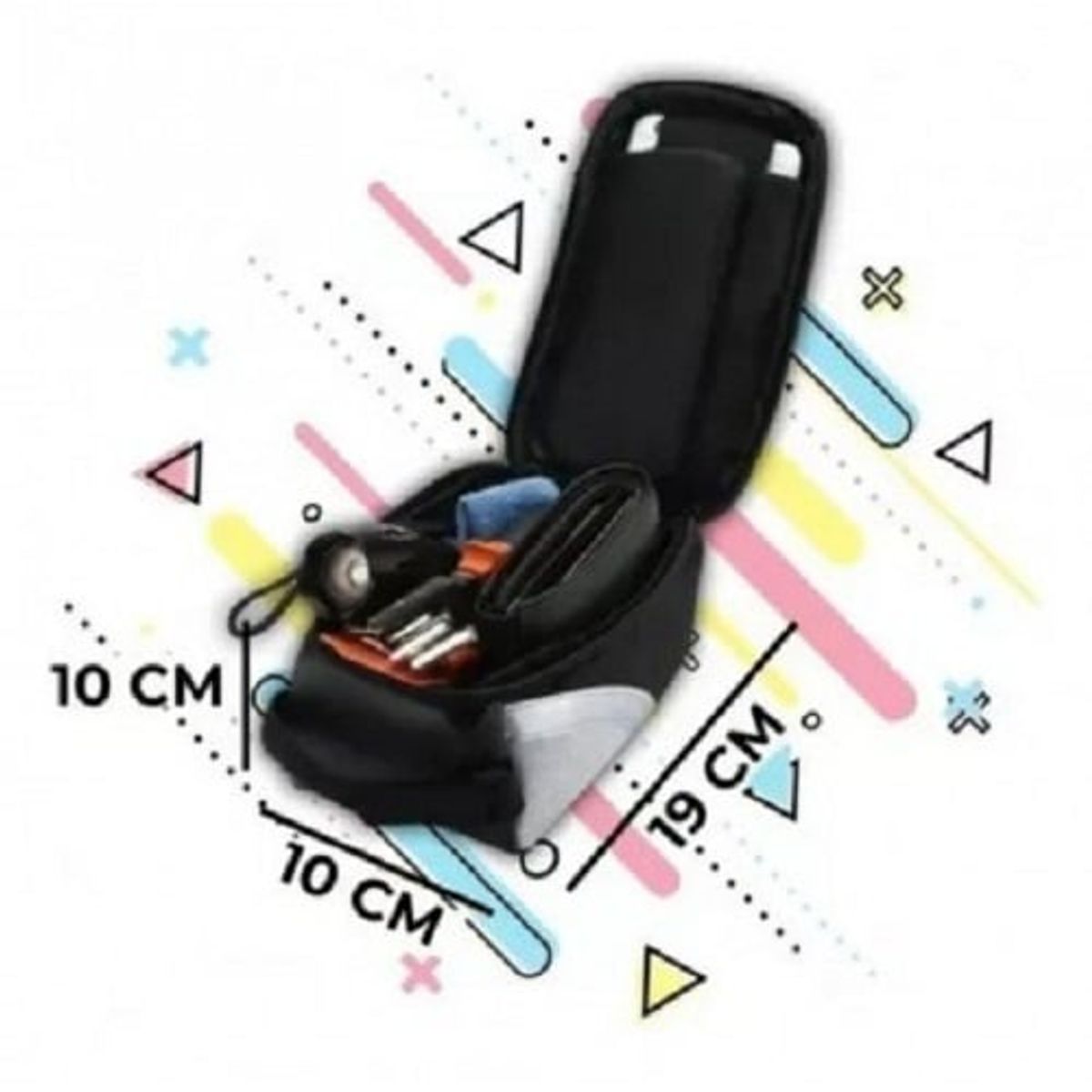 GENERICO - Bolso Manubrio De Bicicleta Porta Smartphone Touch