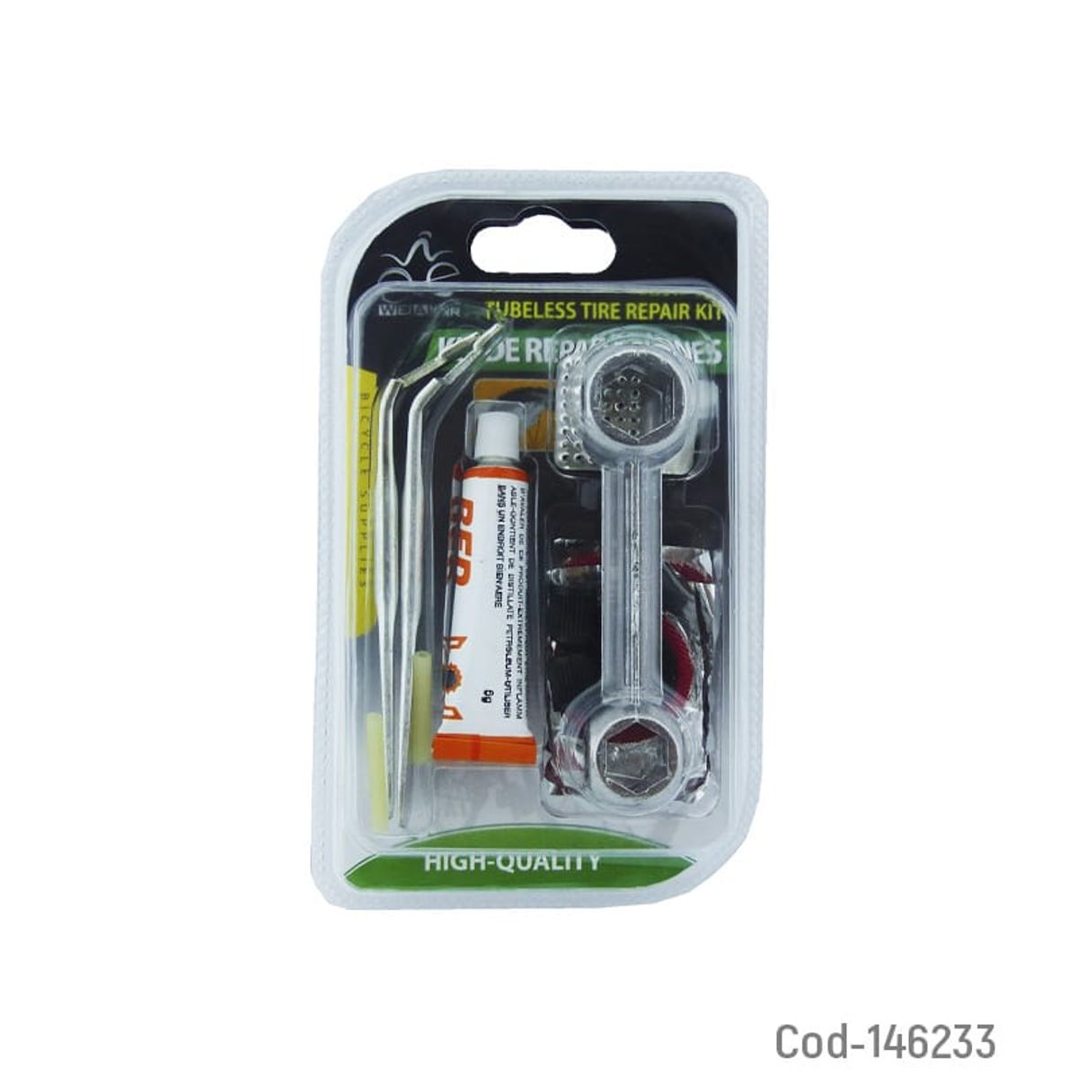 GENERICO - Kit De Reparacion 8 En 1 Para Camara De Bicicleta