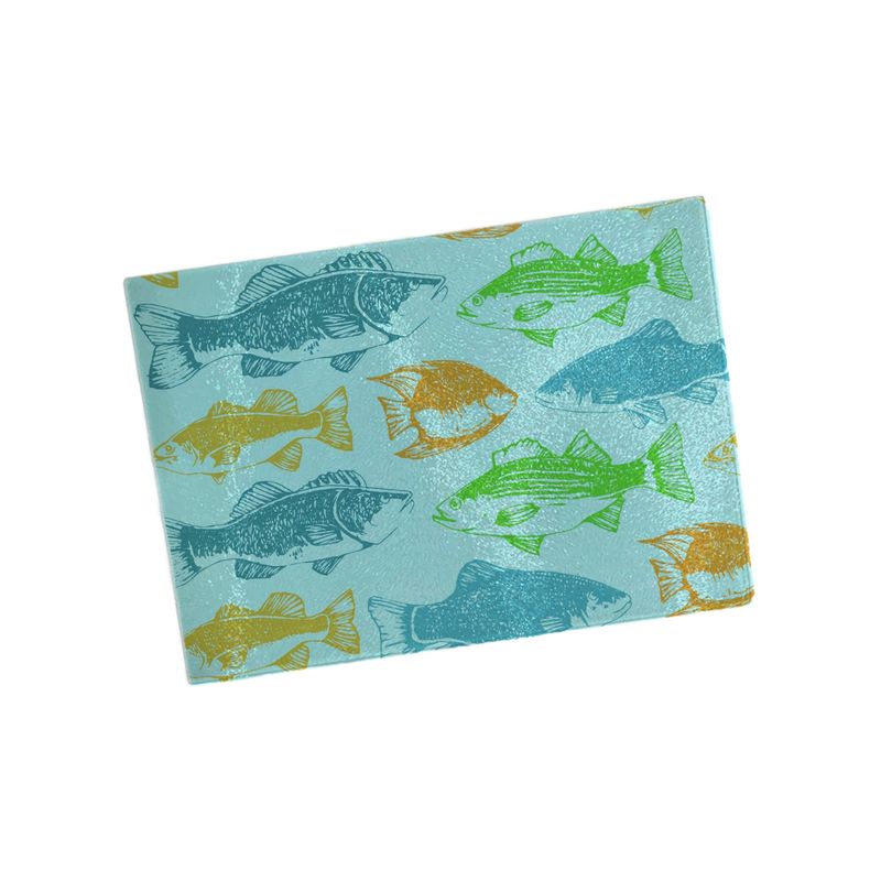 GENERICO - Tabla de cocina 20x28 cms Peces T103-S