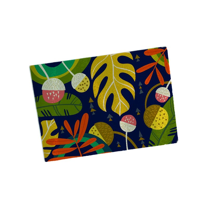 GENERICO - Tabla de cocina 20x28 cms Flores T94-S
