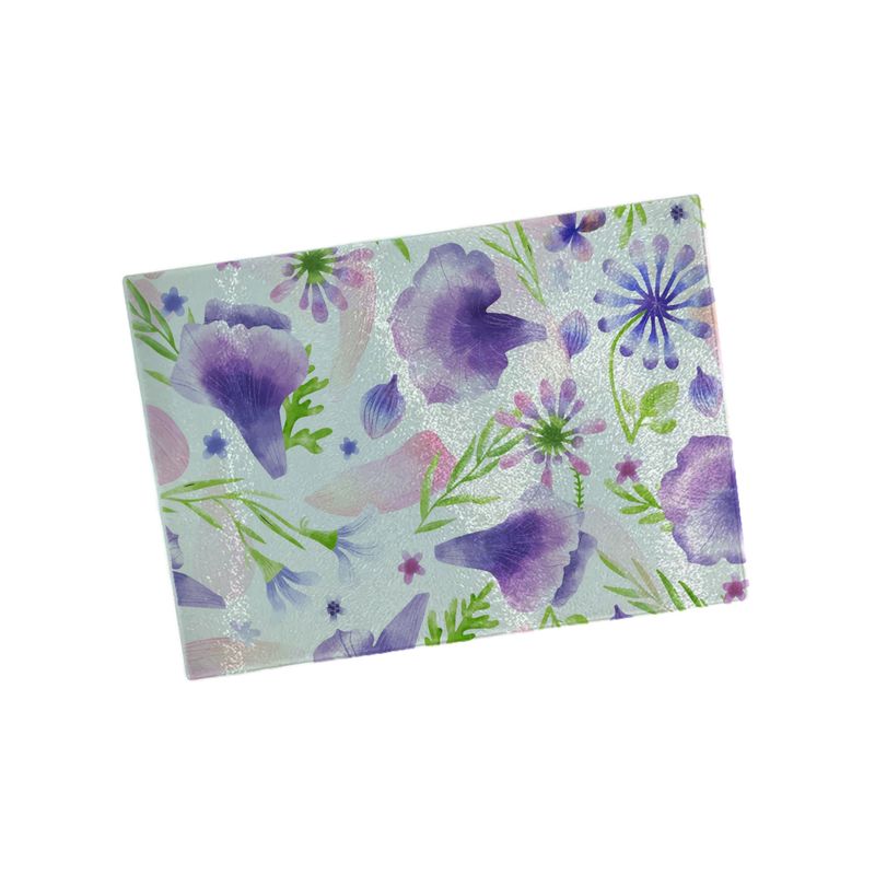GENERICO - Tabla de cocina 20x28 cms Flores T89-S