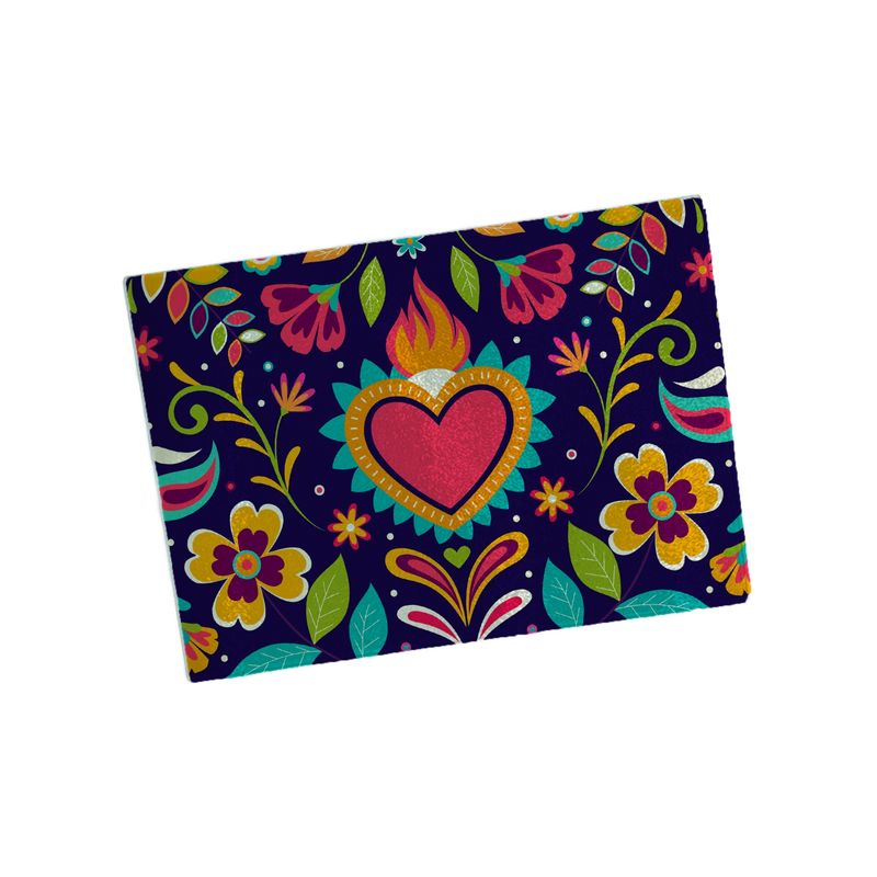 GENERICO - Tabla de cocina 20x28 cms Corazon Mexicano T85-S