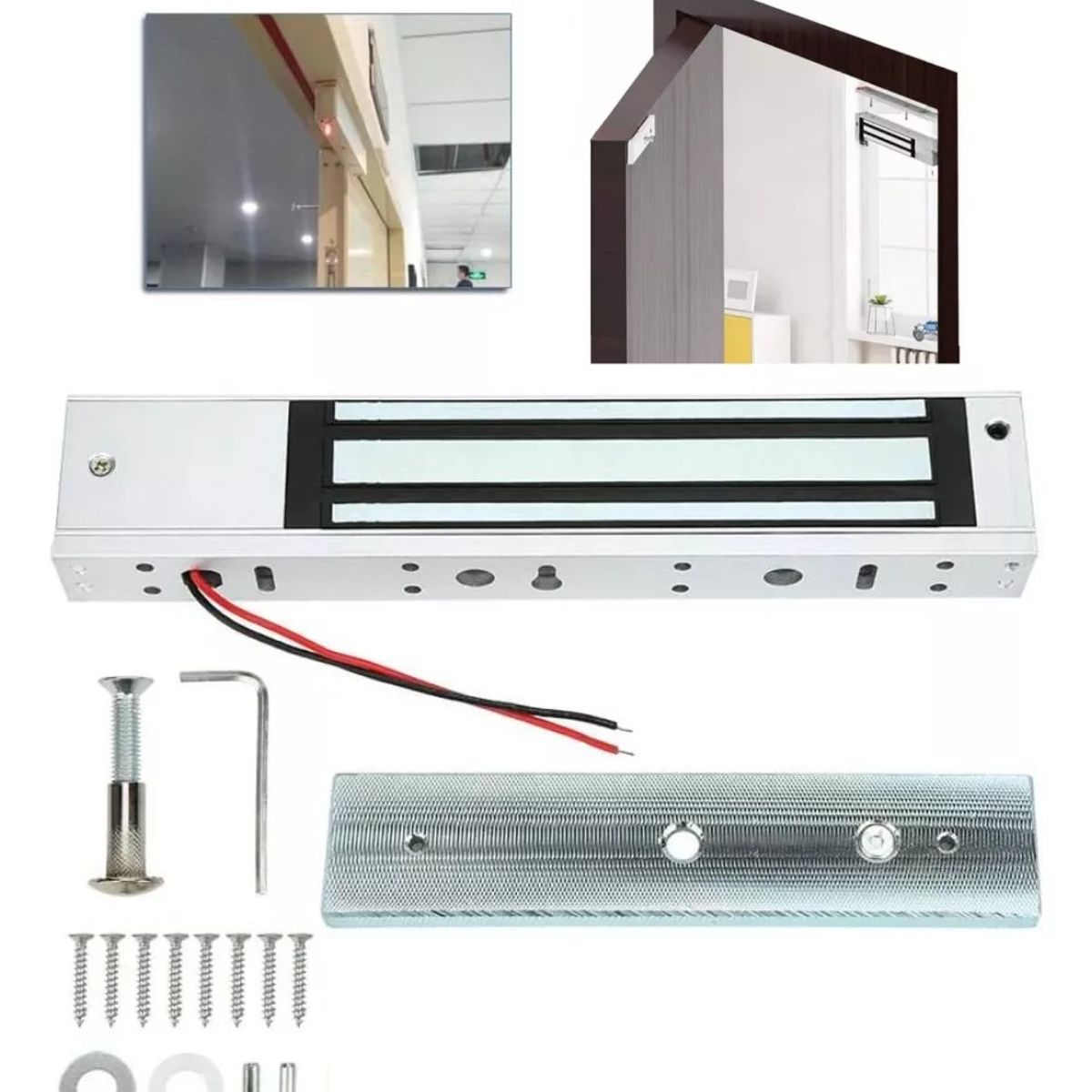 KUANGYE - Cerradura Retenedor Electromagnetica 280kg 12v 490
