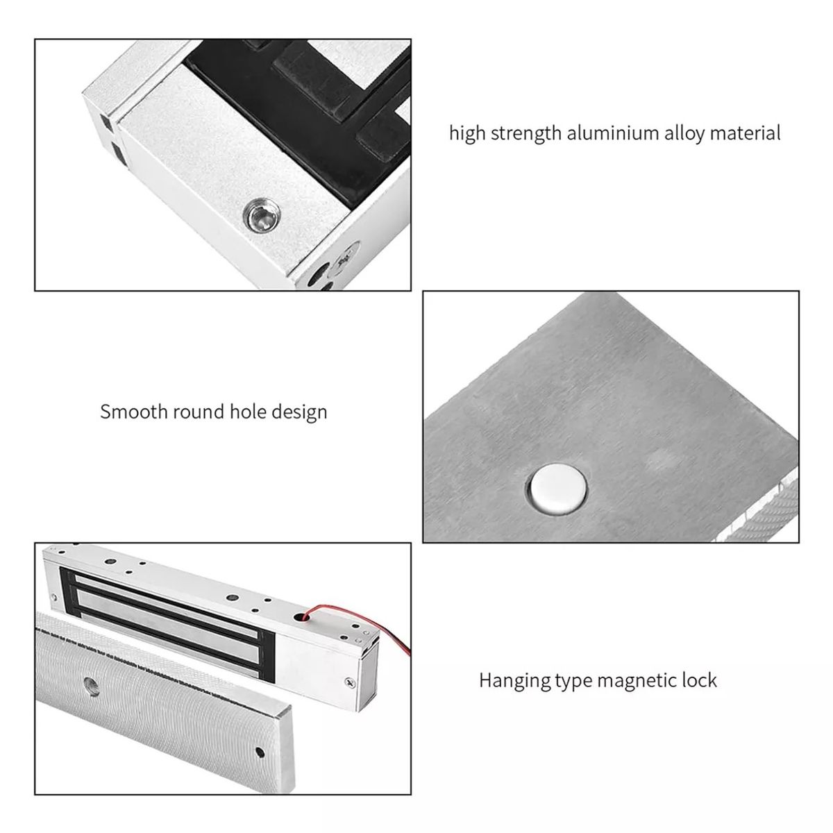KUANGYE - Cerradura Retenedor Electromagnetica 280kg 12v 490