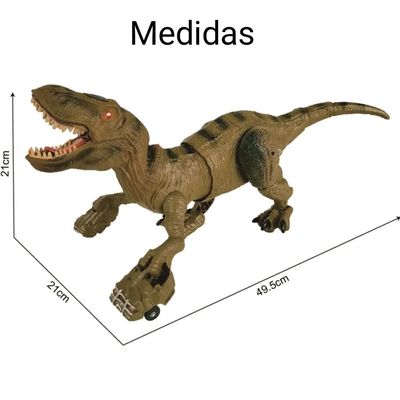 Imagen 2 del producto DINOSAURIO CONTROL REMOTO 2,4 GRAN T-REX RECARGABLE VAPOR