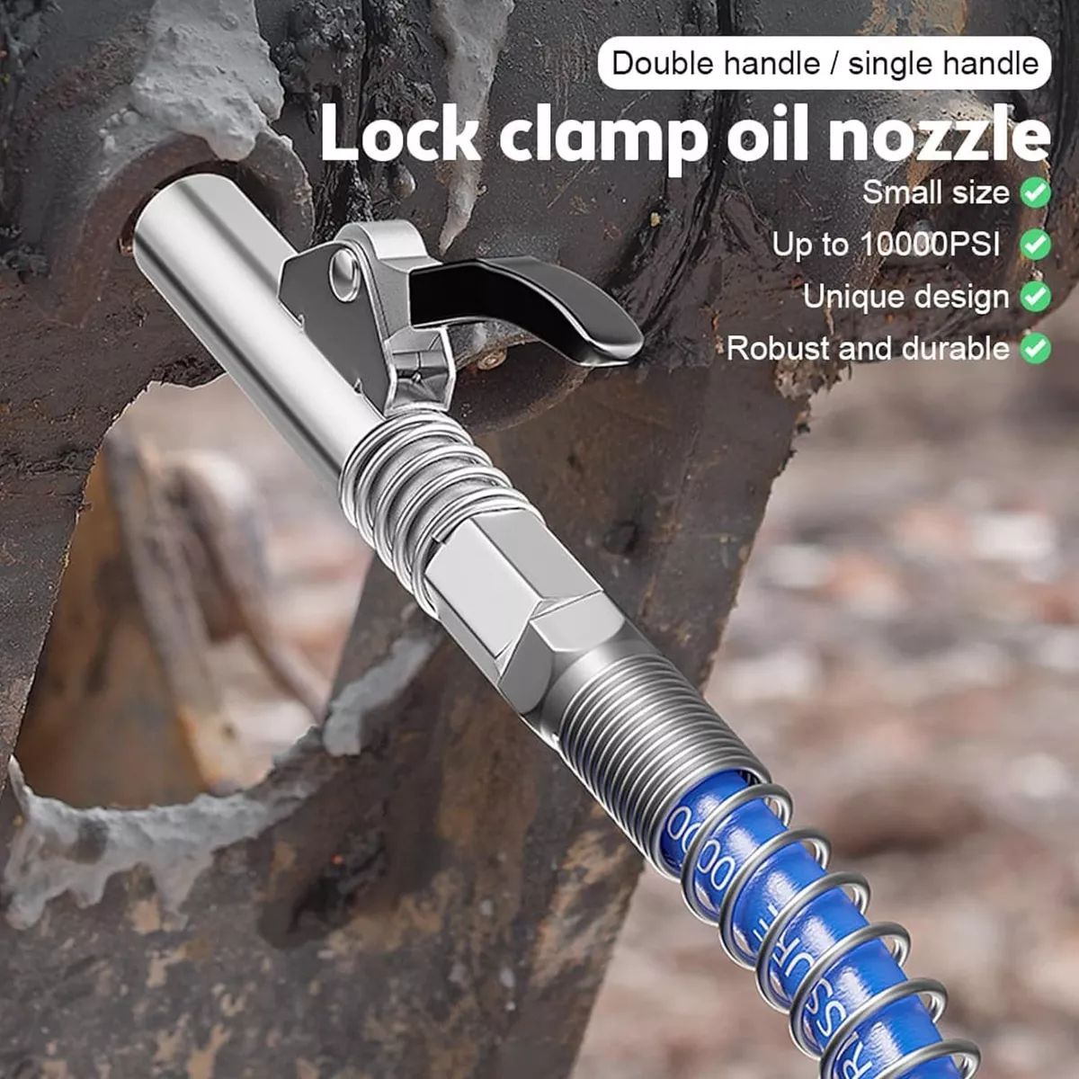 KUANGYE - Boquilla Grasera Grasa Alta Presión Engrase Neumatica Acople