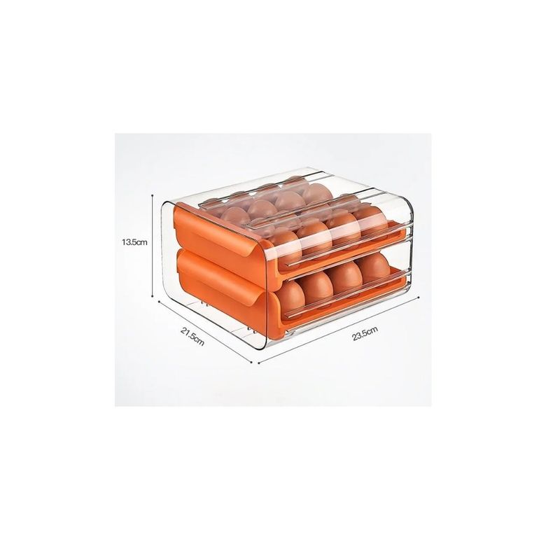 GENERICO - Organizador De Huevos Caja Para 32 Und Huevera Portahuevos Mix