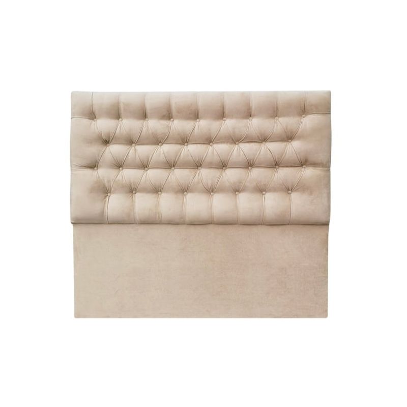 GENERICO - Respaldo Capitoné King felpa beige DECOPATAGONIA