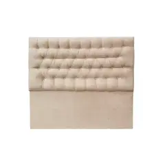 GENERICO - Respaldo Capitoné King felpa beige DECOPATAGONIA