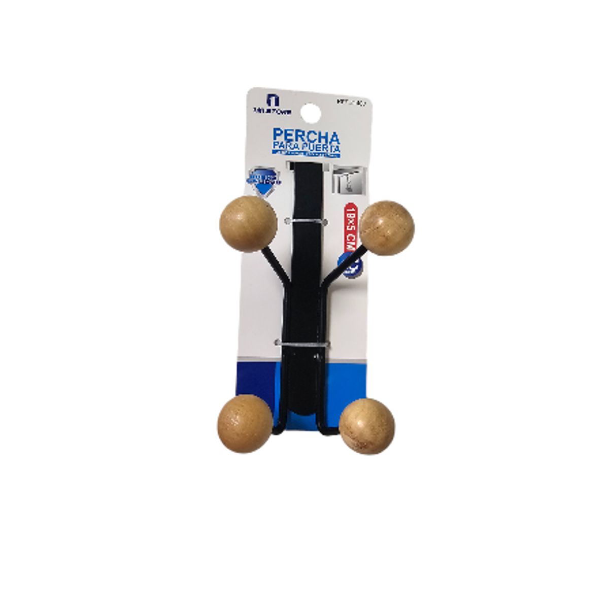 GENERICO - Perchero De Puerta Colgador 4 Ganchos 19 X 5 Cm