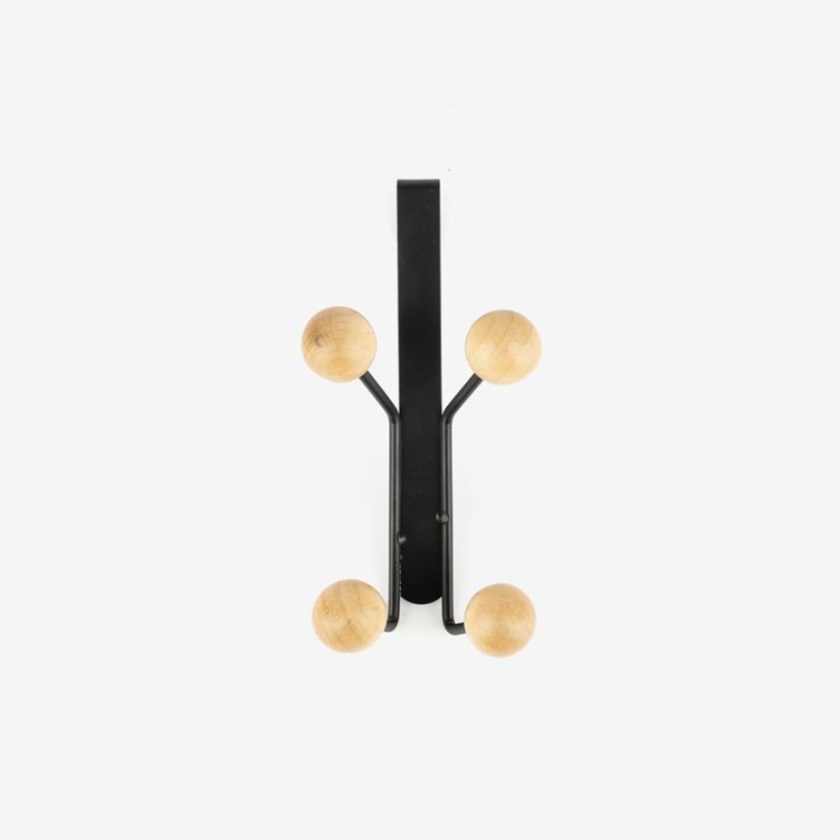 GENERICO - Perchero De Puerta Colgador 4 Ganchos 19 X 5 Cm