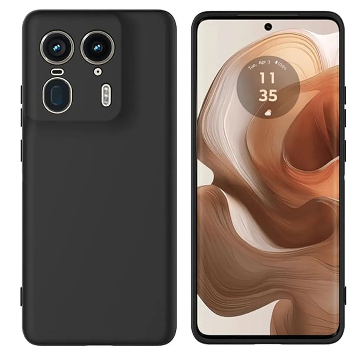 JOIGO - Carcasa Funda Para Motorola Edge 50 Ultra Goma Negro