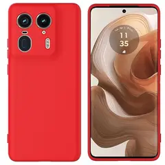 JOIGO - Carcasa Funda Para Motorola Edge 50 Ultra Goma Rojo
