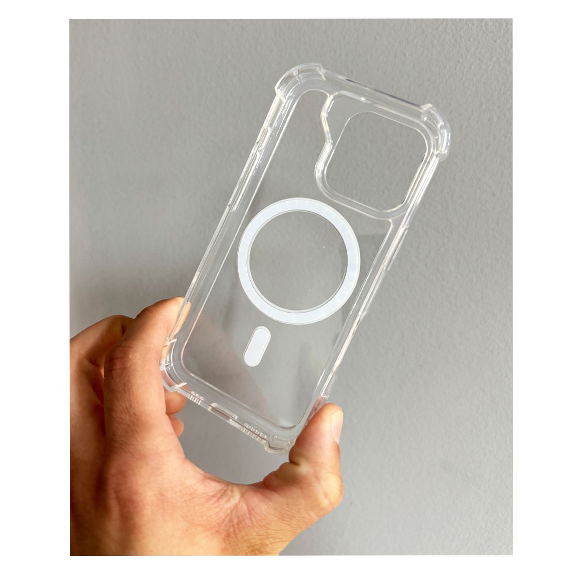 JOIGO - Carcasa Transparente Con Bordes Magsafe Para iPhone 16 Pro