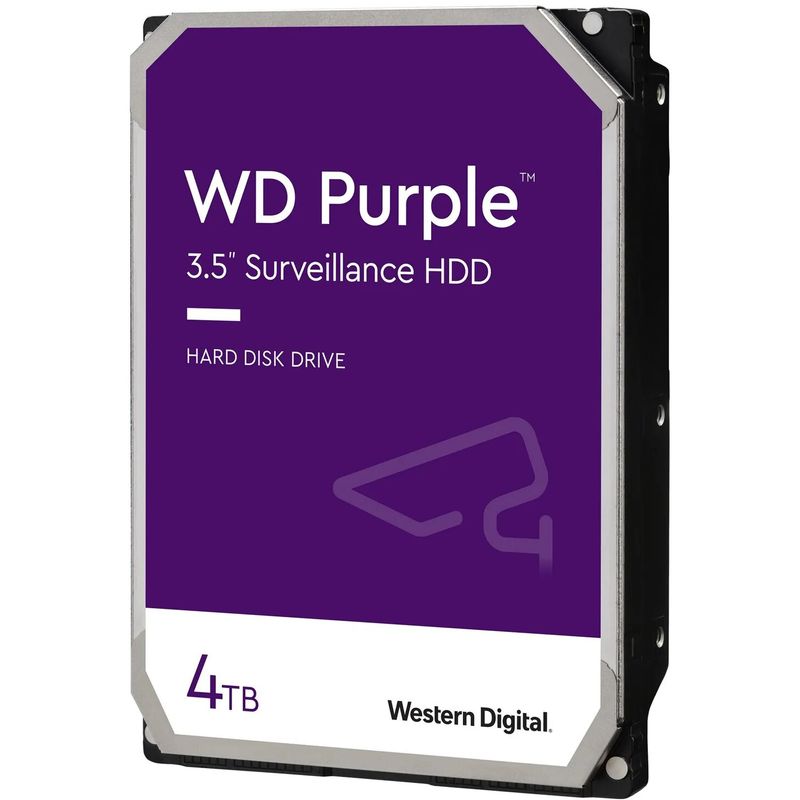 WESTERN DIGITAL - Disco Duro Western Digital Purple SATA 4 TB - Púrpura