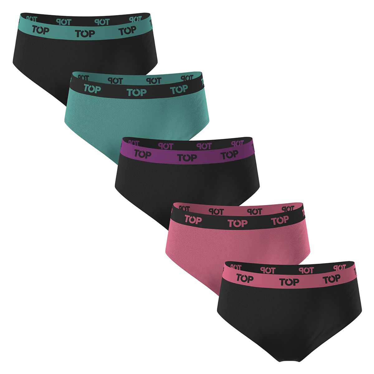 TOP - Calzón Pantaletas NIÑA Algodón Pack 5 C3 Top