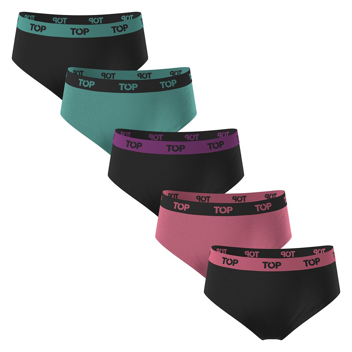 TOP - Calzón Pantaletas NIÑA Algodón Pack 5 C3 Top