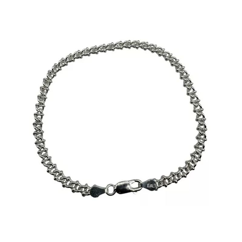 GENERICO - Pulsera Hombre Panzer Plata Italiana 925