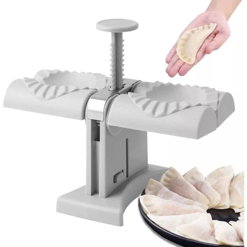 GENERICO - Máquina De Empanadas Manual De Doble Cabezal