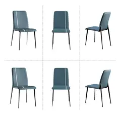 GENERICO - Silla de comedor Capitone Azul PACK X6
