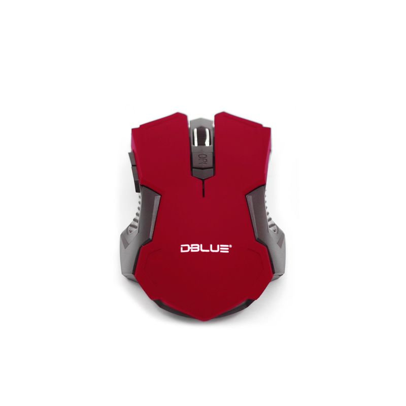 DBLUE - Mouse Óptico Inalámbrico Diseño Color Rojo - SC