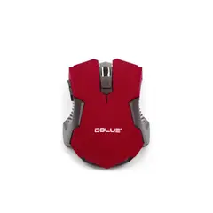 DBLUE - Mouse Óptico Inalámbrico Diseño Color Rojo - SC