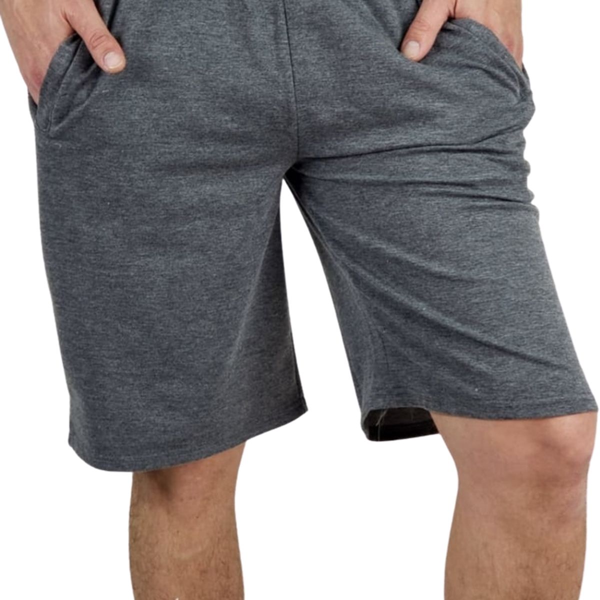 LIKE SHOP - Short Deportivo Hombre Algodon Liso Bolsillos 169