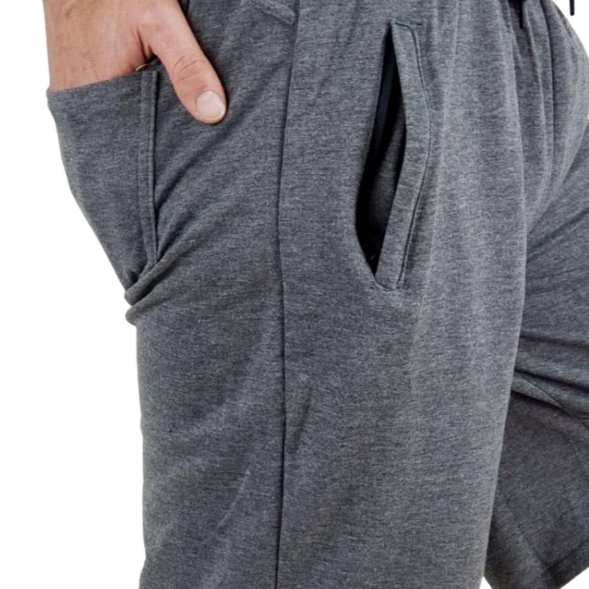 LIKE SHOP - Short Deportivo Hombre Algodon Liso Bolsillos 169