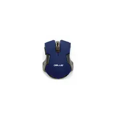 DBLUE - Mouse Óptico Inalámbrico Diseño Color Azul - SC