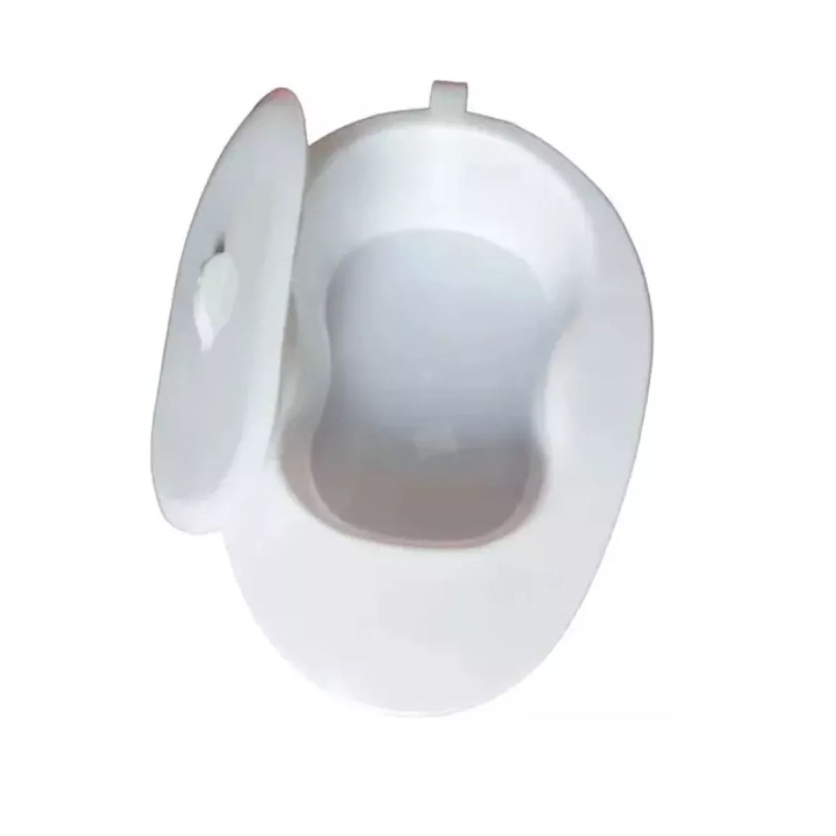 GENERICO - Chata Urinario Plástica Con Tapa Pato Urinal Ergonómica Blanco