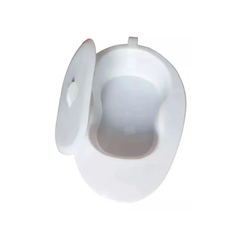 GENERICO - Chata Urinario Plástica Con Tapa Pato Urinal Ergonómica Blanco