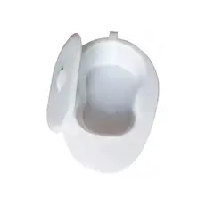 GENERICO - Chata Urinario Plástica Con Tapa Pato Urinal Ergonómica Blanco