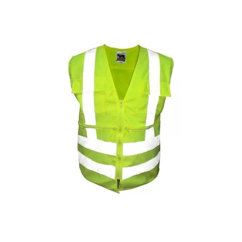 BUFALO - Chaleco Geologo Poplin amarillo Fluor Talla S