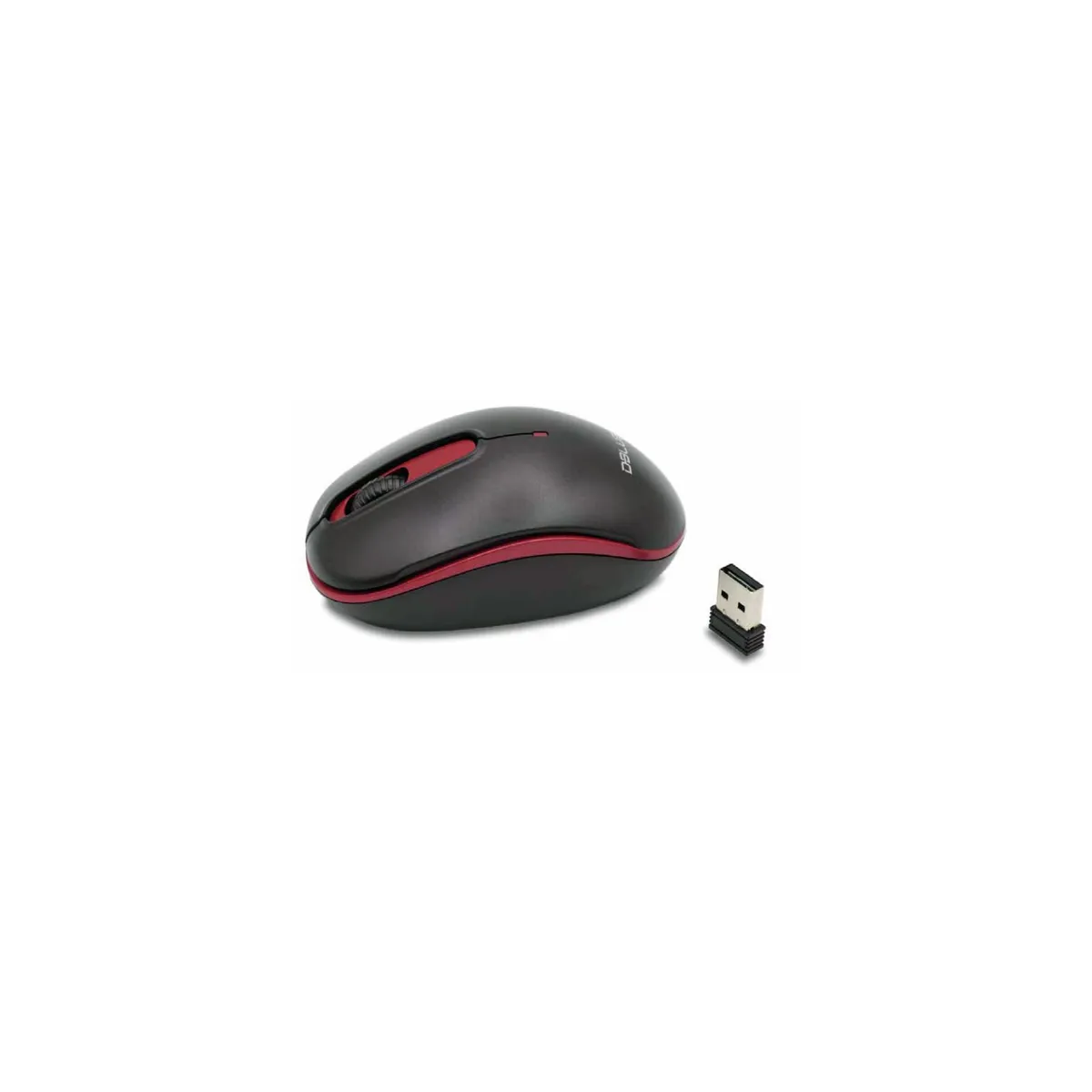 DBLUE - Mouse Inalámbrico Óptico 1000dpi Color Rojo - SC