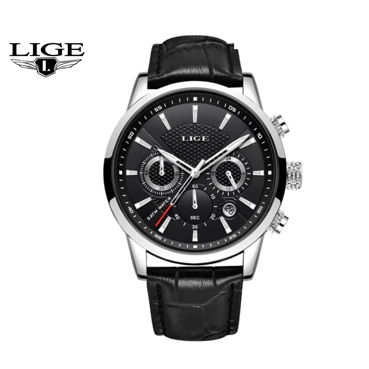 LIGE - Reloj Hombre LIGE Chronos Silver