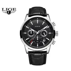 LIGE - Reloj Hombre Chronos Silver