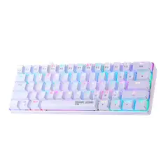 HYPE LEGEND - Teclado Rebel QWERTY Outemu Red US blanco RGB