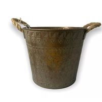 Figura Maceta Metal Grande - S4207