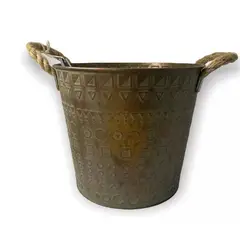 GENERICO - Figura Maceta Metal Grande - S4207