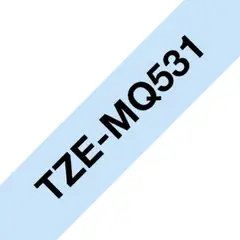 BROTHER - Cinta Tzemq531 Negro Sobre Azul 12mm X 4mts