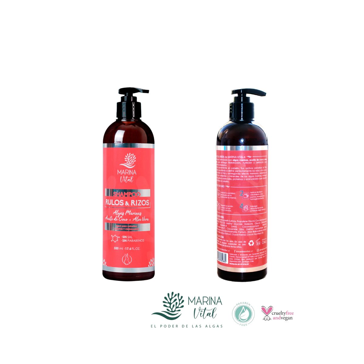 MARINA VITAL - Shampoo Rulos y Rizos 500 ml MARINA VITAL