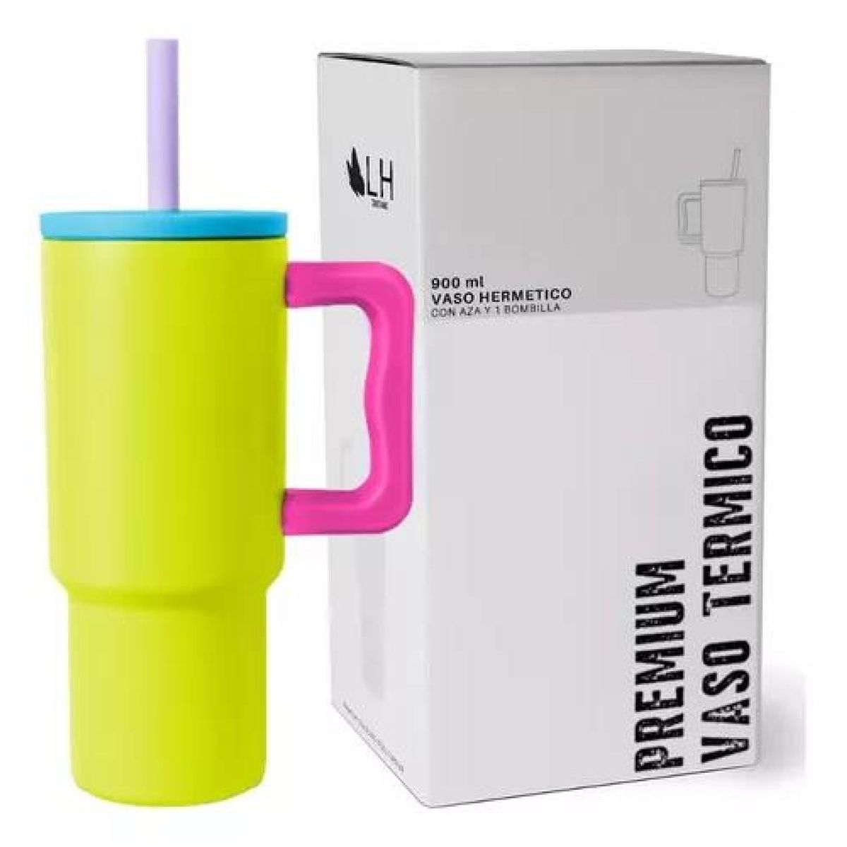 GENERICO - Vaso térmico mug 900 lt acero inoxidable verde