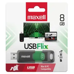 MAXELL - Pendrive Flix 8gb 2.0 Verde