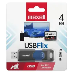 MAXELL - Pendrive FLIX 4GB 2.0 Azul