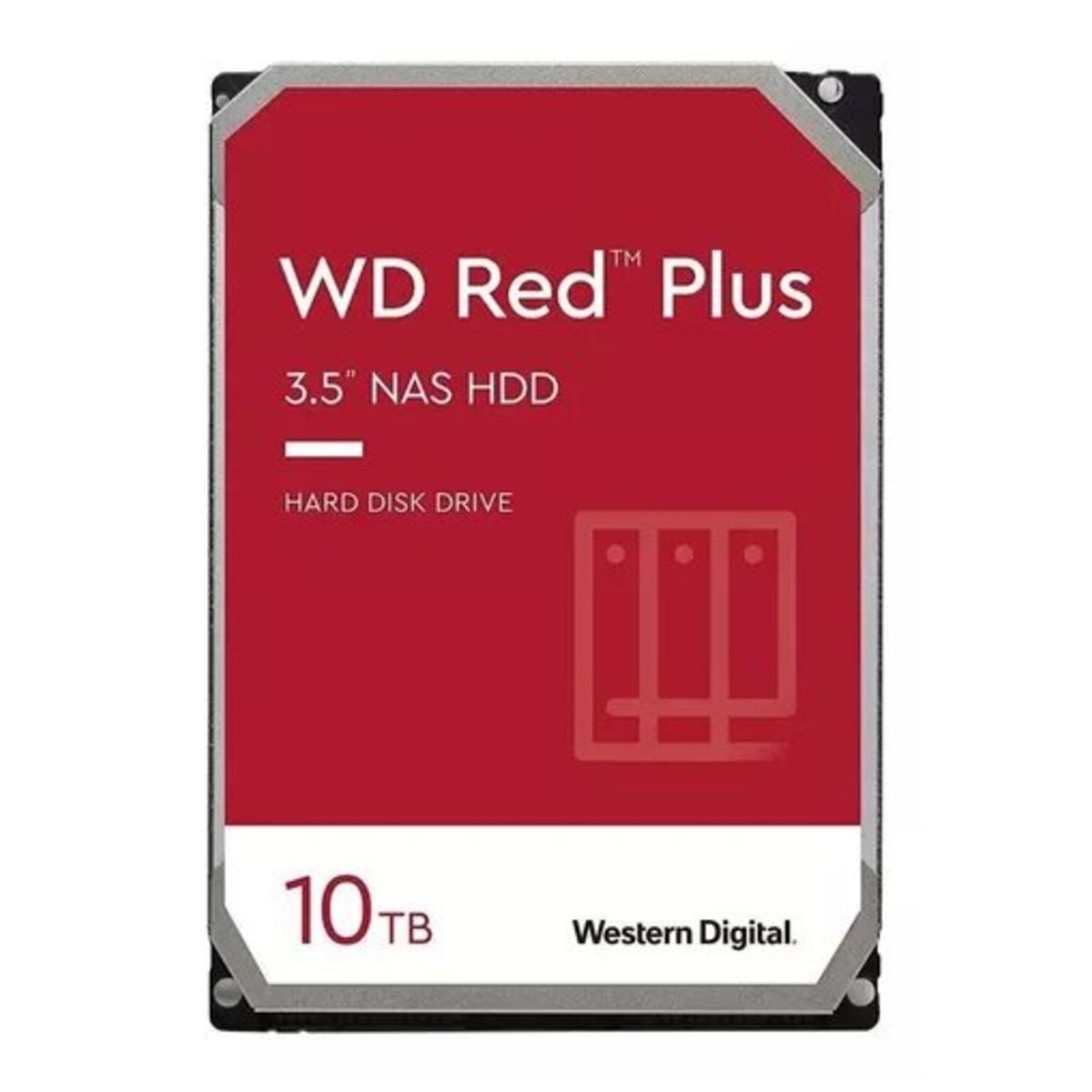 WESTERN DIGITAL - Disco Duro Western Digital Red Plus 10TB NAS SATA 7200 rpm - Rojo