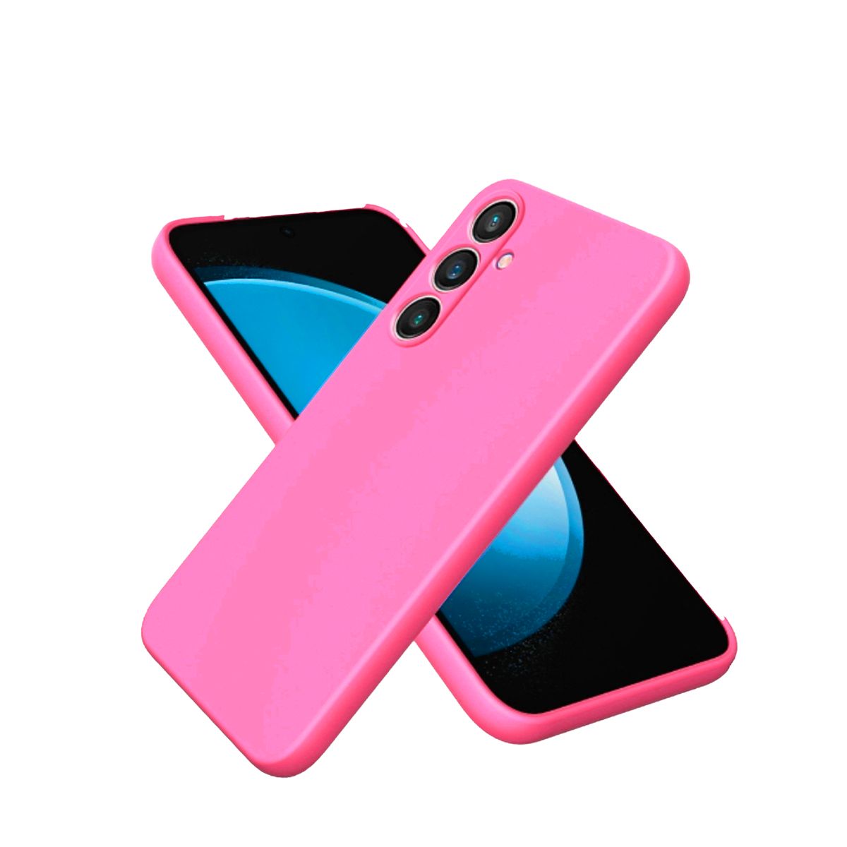 JOIGO - Carcasa Para Samsung S24 FE Goma Fucsia