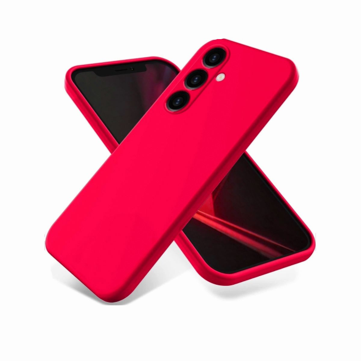 JOIGO - Carcasa Para Samsung S24 FE Goma Rojo.
