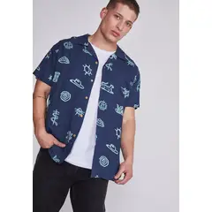 SIOUX - Camisa Hombre Petroleo Vacations