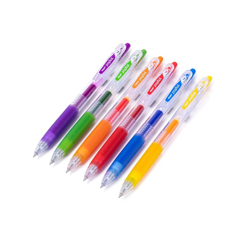 PILOT - Set 6 Lápices Gel Poplol 07mm Basicos Pilot